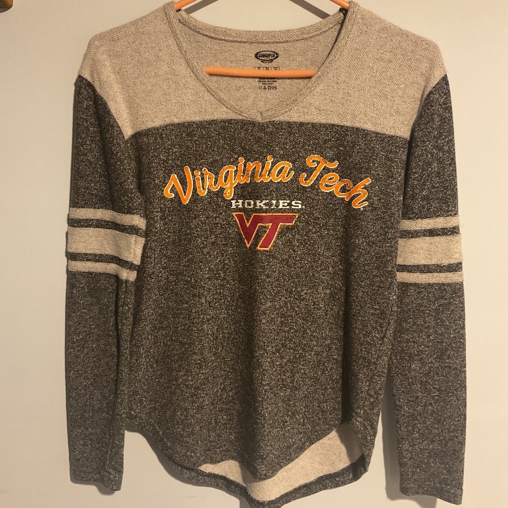 VIRGINIA TECH HOKIES LONG SLEEVE TOP SMALL NEW